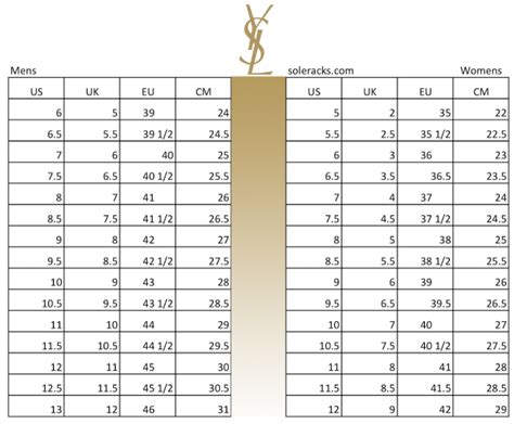 ysl shoe sizes|yves saint laurent boots men's.